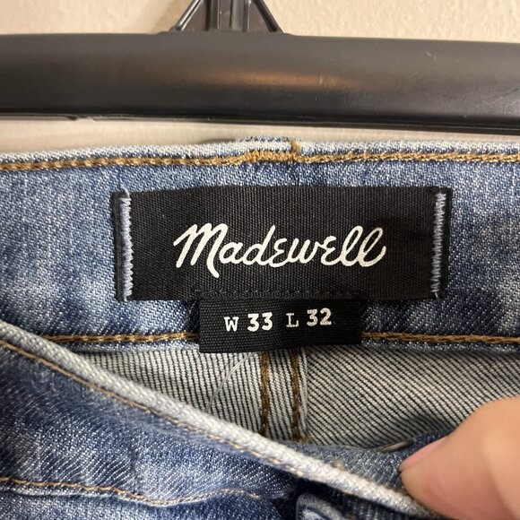 Madewell NEW Straight 33x32 Men’s Jeans Stretch Classic - Picture 4 of 7